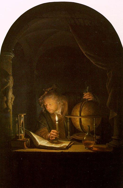 Gerrit Dou Astronomer by Candlelight oil painting picture